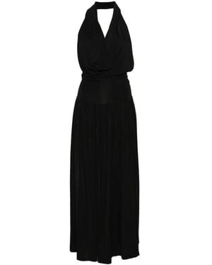 AYA MUSE Halterneck Maxi Dress - Black