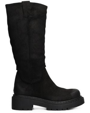 Ash Detroit Suede Knee-High Boots - Black