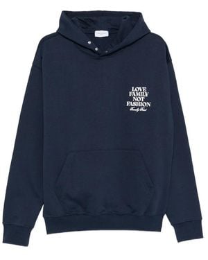 FAMILY FIRST Lettering Hoodie - Blue