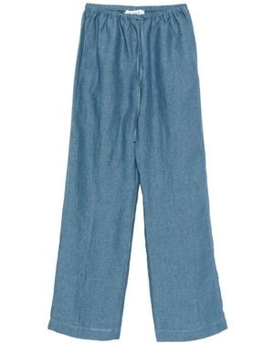 Rohe Drawstring Palazzo Trousers - Blue