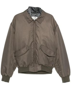 MM6 by Maison Margiela Padded Collar Jacket - Grey