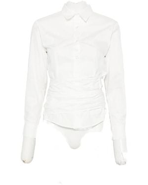 GIMAGUAS Ashley Wrap-Waist Shirt - White