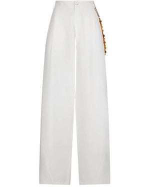 DARKPARK Phebe Wide-Leg Trousers - White