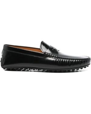 Tod's Leather Loafers - Black