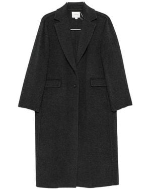 Vince Single-Breasted Coat - Black