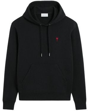 Ami Paris Ami De Coeur Embroidery Jumper - Black