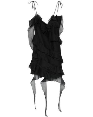 LES FILLES D'EVA Ruffled Mini Dress - Black