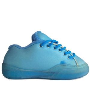 ERL Skate Faux-Fur Trim Trainers - Blue