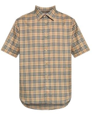Burberry Neutrals Shirts - Natural