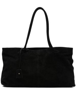 Low Classic Haricot Suede Shoulder Bag - Black