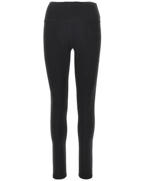 Anine Bing Logo-Print Leggings - Black