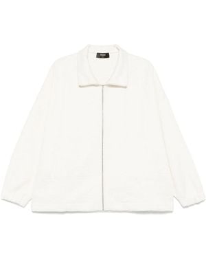 Fendi Ff-Embossed Sweatshirt - White