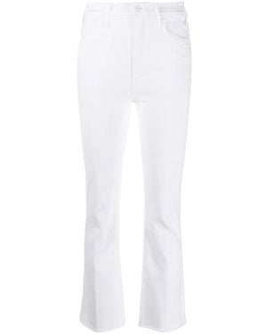 Mother The Hustler Frayed Jeans - White