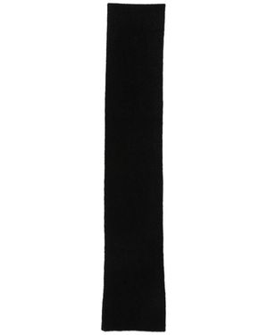 Dries Van Noten Ribbed-Knit Scarf - Black