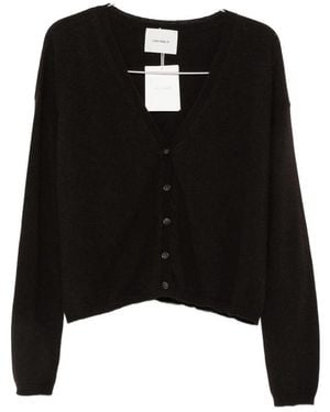 Lisa Yang Abby V-Neck Cardigan - Black