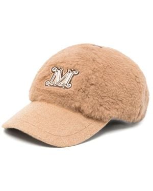 Max Mara Modico Teddy Baseball Cap - Natural