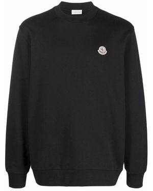 Moncler Logo Patch Sweatshirt - Black