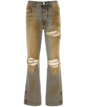 Amiri Distressed Denim Jeans - Grey