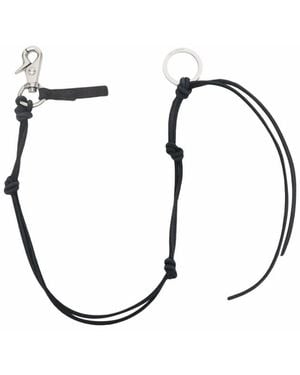 Our Legacy Ladon Leather Necklace - Metallic