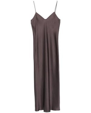 Antonelli V-Neck Slip Maxi Dress - Brown