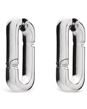 Marc Jacobs The Pop J Marc Hoop Earrings - Black