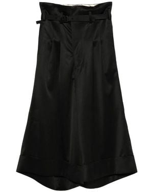Junya Watanabe Pleated Belt Trousers - Black