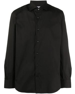 Mazzarelli Fitted Buttoned Shirt - Black