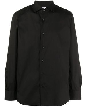 Mazzarelli Fitted Buttoned Shirt - Black