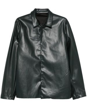 Costumein Leather Collar Jacket - Green