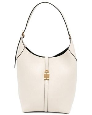 DeMellier Siena Padlock-Detail Shoulder Bag - White