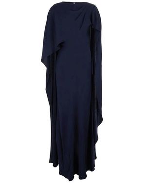 Jonathan Simkhai Dress Draped Cape - Blue