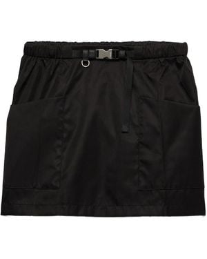 Prada Re-Nylon Mini Skirt - Black