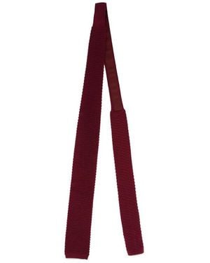 Brunello Cucinelli Knitted Silk Tie - Red