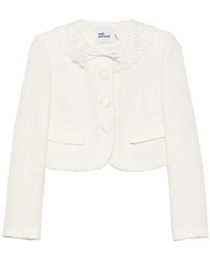 Self-Portrait Neutrals Jackets - White
