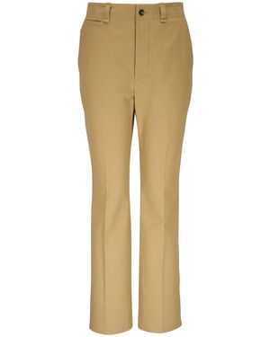 Saint Laurent Neutrals Trousers - Natural