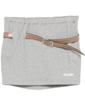 Magliano Provincia Logo-Detail Mini Skirt - Grey