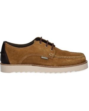 Barbour Suede Lace-Up Shoes - Brown
