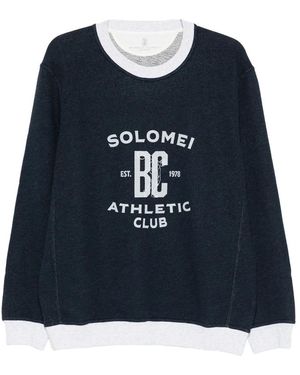 Brunello Cucinelli Graphic Print Sweatshirt - Black