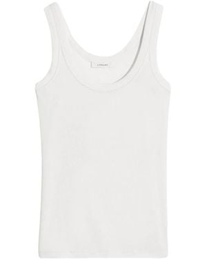 Lemaire Ribbed Tank Top - White