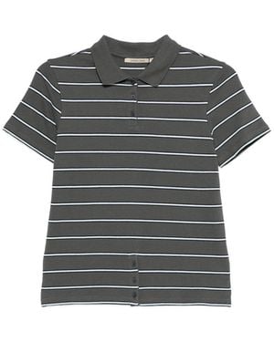 Paloma Wool Julieta Striped Buttoned Top - Grey