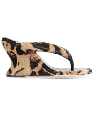 Balenciaga Greta Wedge Thong Sandals - Multicolour