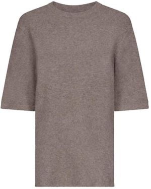 Loulou de Saison Short-Sleeve Jumper - Brown