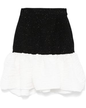 George Keburia Tweed Skirt - Black