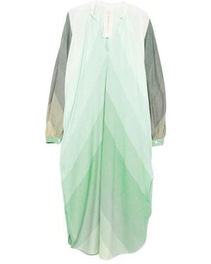 Marrakshi Life Striped Long-Sleeve Maxi Dress - Green