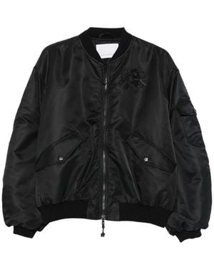 Cecilie Bahnsen Bow-Detail Ruched Jacket - Black