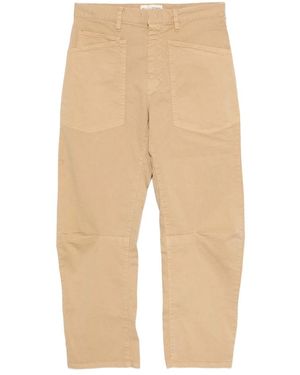 Nili Lotan Patch-Pocket Jeans - Natural