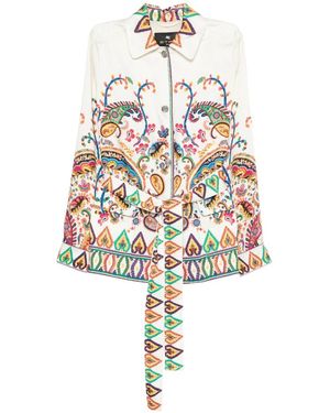 Etro Neutrals Jackets - White