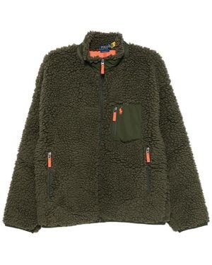 Ralph Lauren Fleece-Texture Zip-Up Jacket - Green