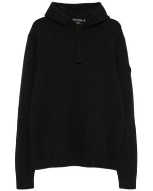 Canada Goose Logo-Patch Drawstring Hoodie - Black
