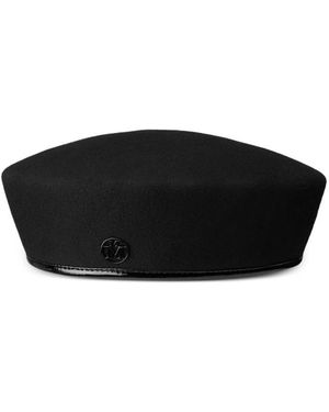 Maison Michel Giulia Wool-Felt Beret - Black